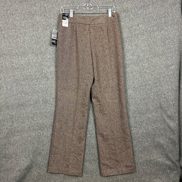 East 5th Womens 4 Brown Herringbone Secretly Slender Slim Fit Pants Office Wear - Picture 3 of 13